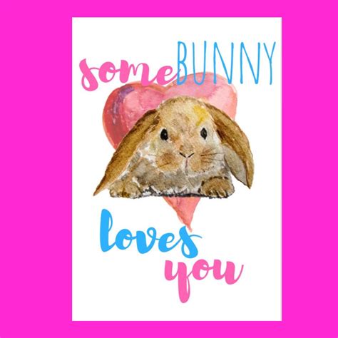 Some Bunny Loves You Printable - Printable Calendars AT A GLANCE