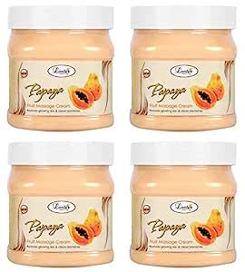 Luster Papaya Fruit Facial Massage Cream, 500 ml (Pack of 4) : Amazon ...