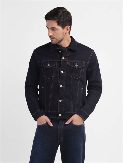 Men's Solid Spread Collar Denim Jacket – Levis India Store