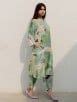 Buy Green Blue Printed Viscose Silk Kurta with Slip | SW_1120/SS21MAR ...