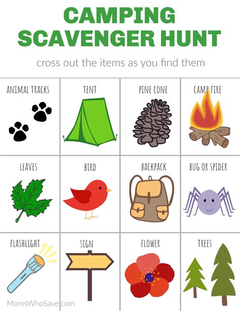 Camping Scavenger Hunt (Free Printable) | MomsWhoSave.com