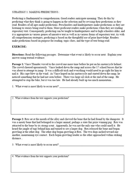 Image result for Prediction Task Before Reading Worksheet