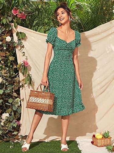 Buy Lymio Women's Polyester A-Line Knee-Length Dress (D-520-Green-S ...