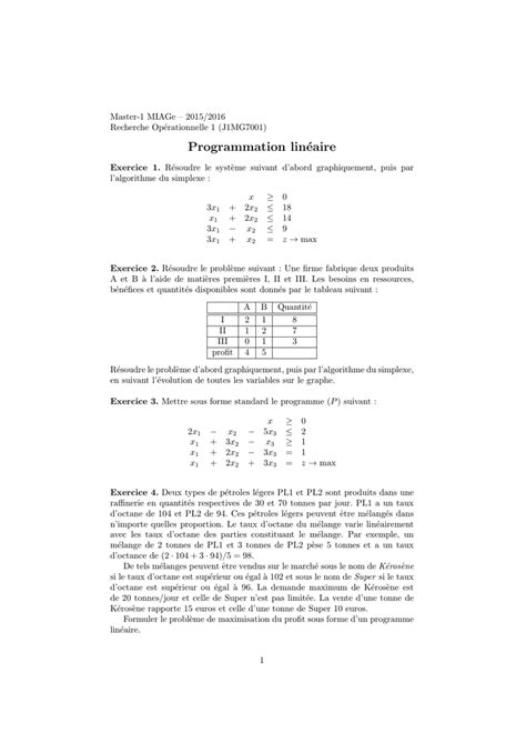 Image result for Methode Simplexe PDF