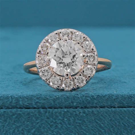 Mireya Halo Diamond Ring – Firefly Diamonds