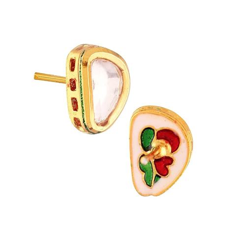 Buy Accessher Traditional Style Gold Plated Villani Kundan Studded ...