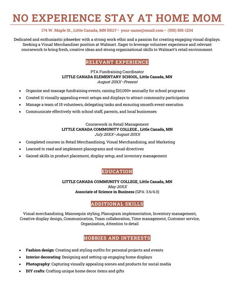 Stay At Home Mom Resume Example 12 Nanny Resume Examples For 2025