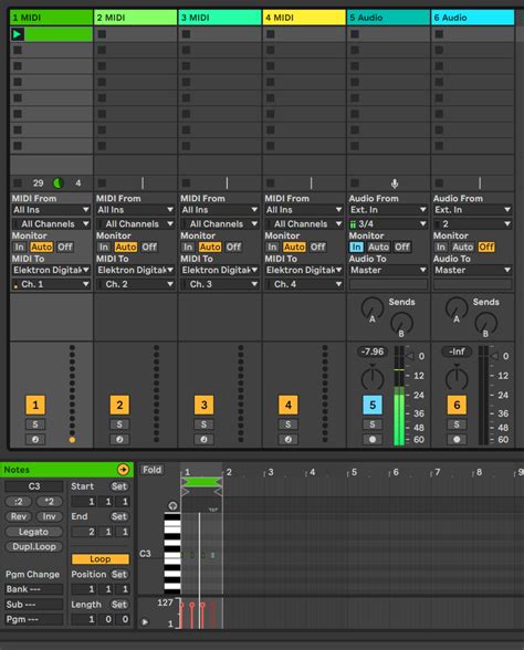 How to sequence all tracks within Overbridge of the Digitone ...
