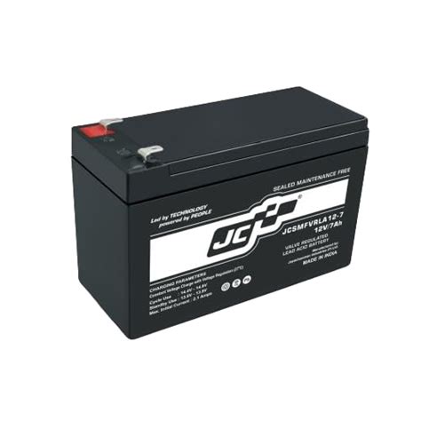 JC Batteries 12V 7Ah Battery | Sealed Lead Acid Battery | VRLA Battery ...