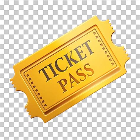 Ticket pass coupon illustration isolated on transparent background ...