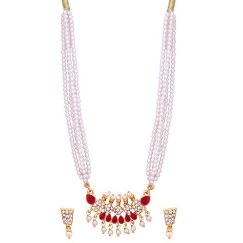 Buy Traditional Maharashtrian Jewellery Set: Gold-Plated Tanmani ...