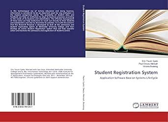 Student Registration System: Application Software Base on Systems Life ...