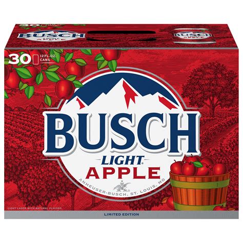 Busch Light Apple Beer, 30 Pack