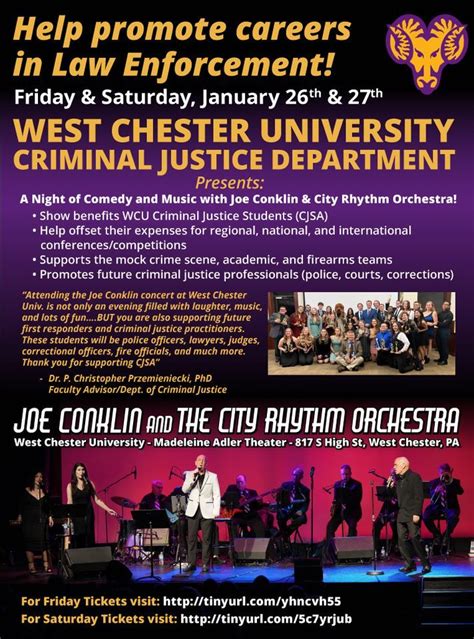 WEST CHESTER UNIVERSITY CRIMINAL JUSTICE DEPARTMENT Presents: Joe ...