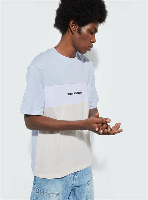 Buy URB_N Men Slim Fit Colourblocked T-shirt Online at just Rs. 399.0 ...