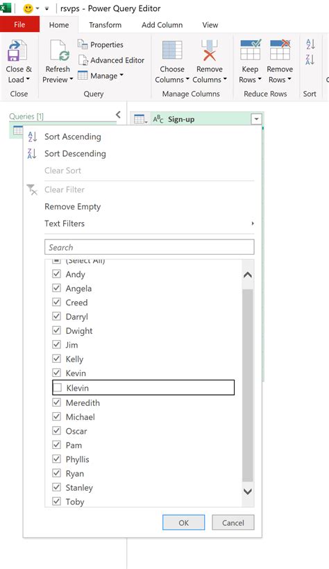 Image result for Excel Power Query Filter