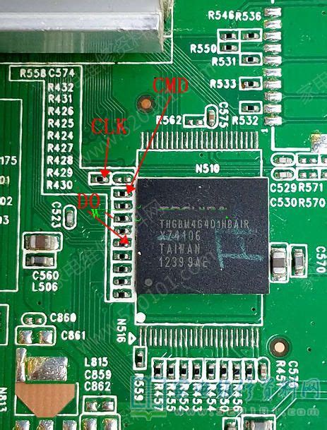 康佳液晶35019786主板EMMC接线点位图 - 家电维修资料网