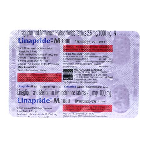 Linapride-M 1000 Tablet | Uses, Side Effects, Price | Apollo Pharmacy