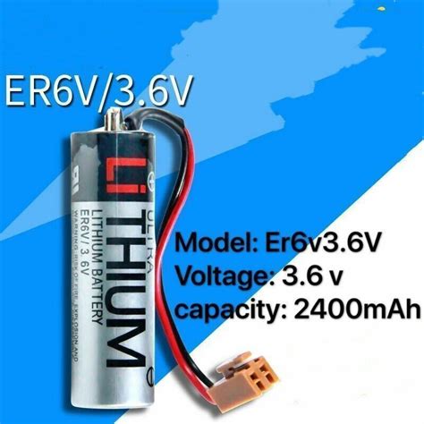 2PCS ER6V/3.6V PLC Battery (2400mAh ) for Mitsubishi India | Ubuy