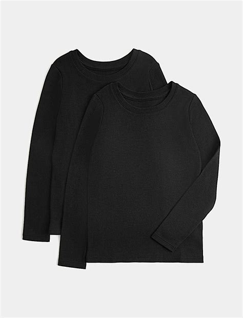 Buy 2 Pack Heatgen™ Thermal Tops (2-14 Yrs) at Marks & Spencer