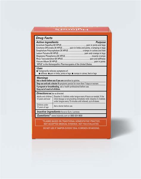 Leg Cramps Tablets – Hyland's