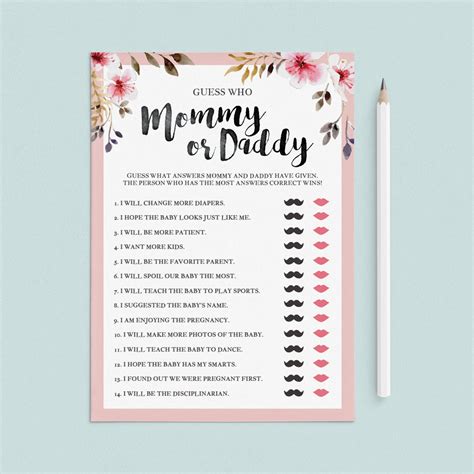 Co Ed Baby Shower Games