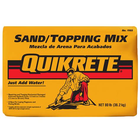 800103 80 LB BAG SAND/TOPPING MIX from Quikrete - Darragh