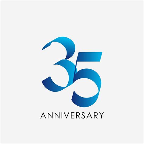 35 Anniversary Clipart Hd PNG, 35 Year Anniversary Vector Template ...