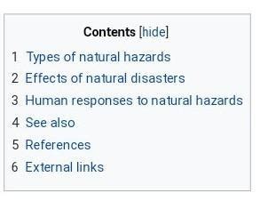 Write the difference between geographical events and natural disasters ...