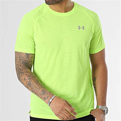Under Armour - Tee Shirt UA Streaker 1361469 Vert Fluo ...