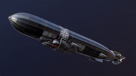 Dieselpunk WW1 German Zeppelin - 3D model by ChickenHatMan [bfdaadf] - Sketchfab