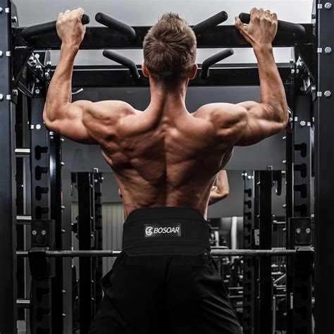 Buy Bosoar Dip Belt for Weight Lifting,Weight Belt with 37 inch Chain ...