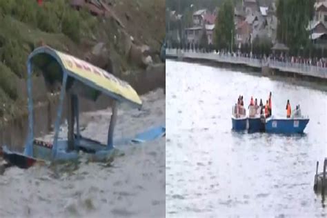 Dal Lake Boat Capsized: डल झील में बड़ा हादसा…तेज हवाओं से पलटा ...