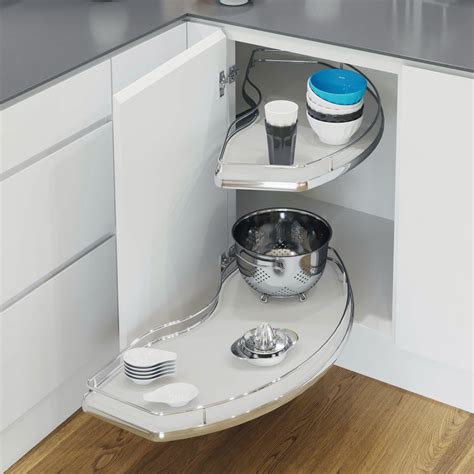 Set of shelves, For corner cabinet half circle carousel fitting - in ...