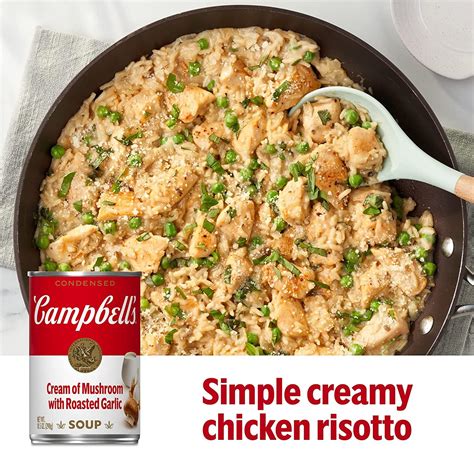 Campbell's Condensed Cream of Mushroom with Roasted Garlic Soup 10.5 oz ...