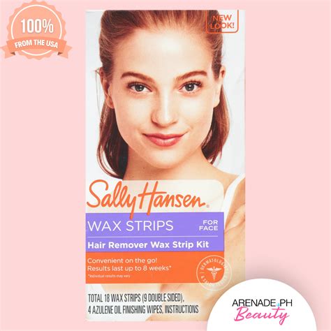 Sally Hansen Wax Strips for Face Hair Remover kit - 18 Strips | Lazada PH