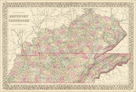 Printable Map Of Kentucky And Tennessee