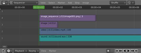 Blender Sequencer Editor 的图像结果