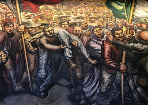 Murales De David Alfaro Siqueiros GRANDEZA DE MÉXICO