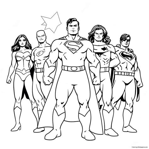 Dc Superheroes Coloring Page (430-338)
