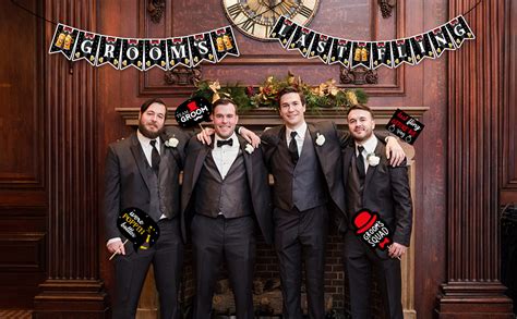 24 Pcs Bachelor Party Photo Booth Props for Groom | Team Groom, Groom ...
