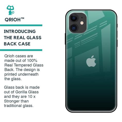 Palm Green iPhone 12 Glass Back Cover - Flat 35% Off On iPhone 12 Back ...