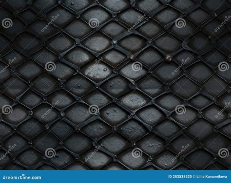 Seamless Metal Floor Plate with Diamond Pattern.Black Metal Background ...
