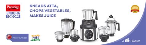 Buy Prestige Endura 1000 Watt Mixer Grinder with 6 Jars | Heavy-Duty ...