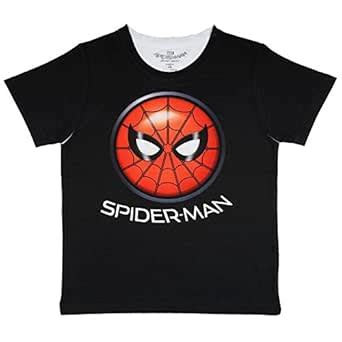 Marvel Spiderman by Wear Your Mind Boy's Plain Regular T-Shirt (DSM0036 ...
