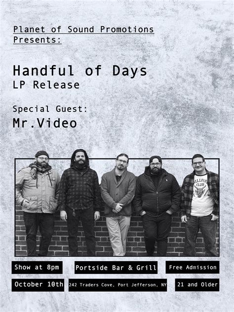 "Sonder" Album Release Show W/ Handful Of Days & Mr Video | Open Mic ...