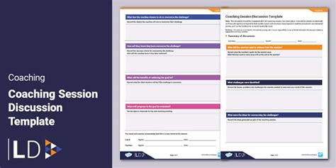 What To Discuss In A Coaching Session - Discussion Template