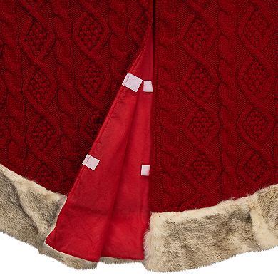 Northlight Cable Knit Christmas Tree Skirt
