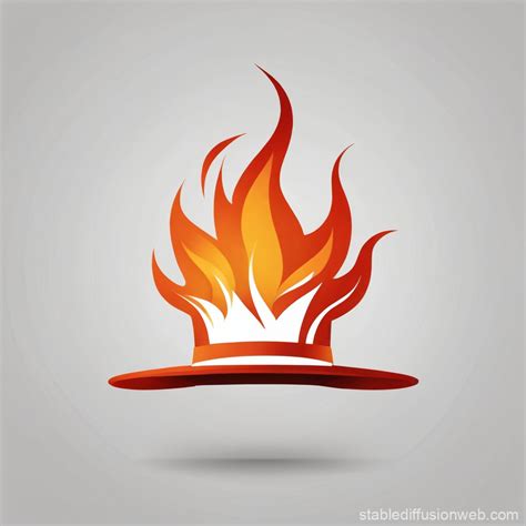 Logo Fire with a Hat | Stable Diffusion Online