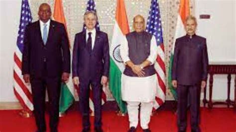 What is 2+2 ministerial dialogue that India and the US had?